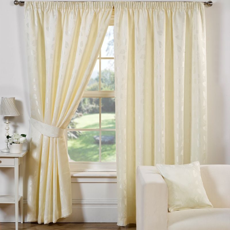 Trieste Curtains (45" Width x 54" Drop) - Natural